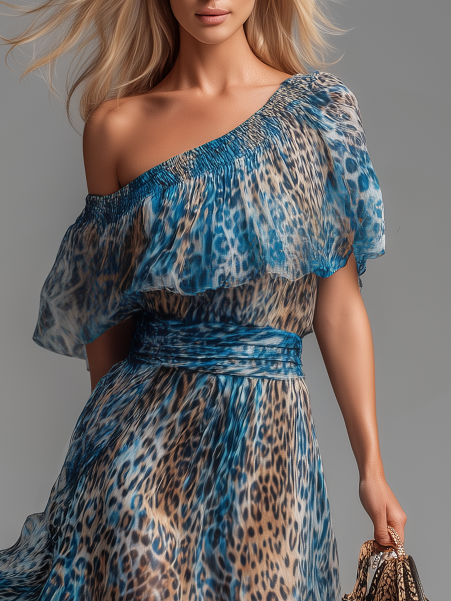 Anna-Berg | Chiffon Off-Shoulder Evening Dress