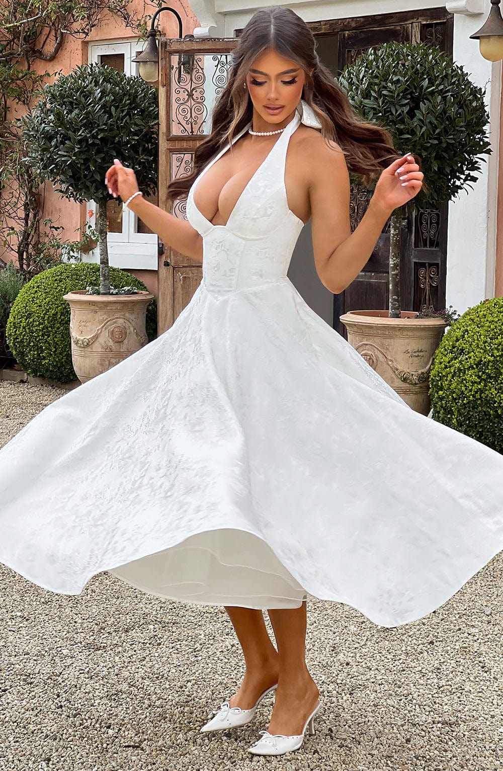 Anna-Berg | Bruna Wedding Guest Halter Dress