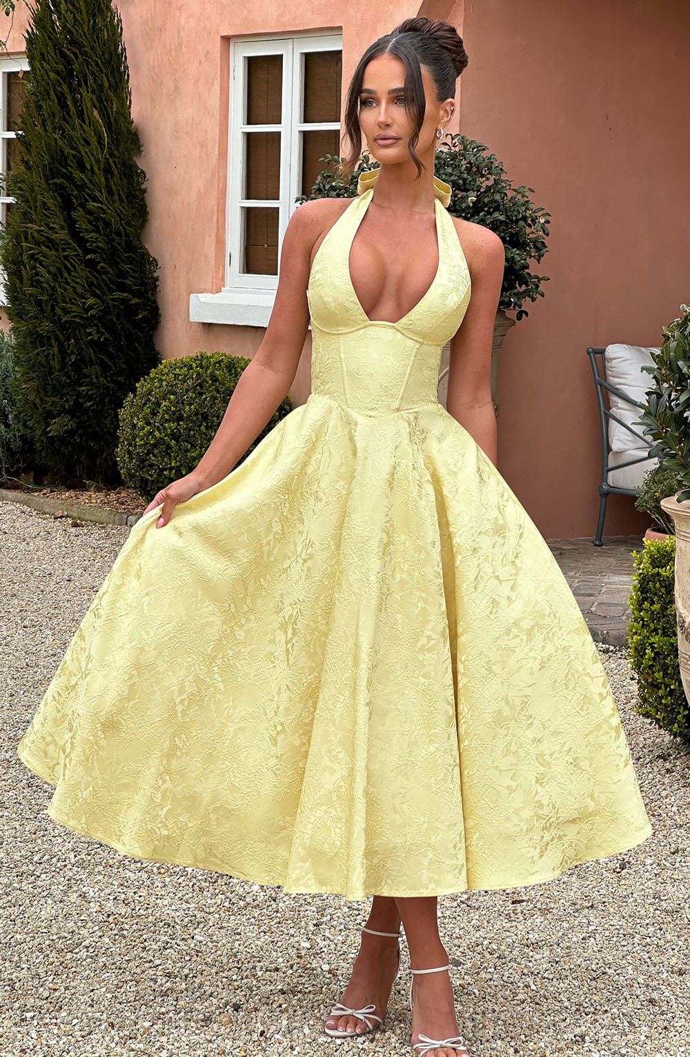 Anna-Berg | Bruna Wedding Guest Halter Dress