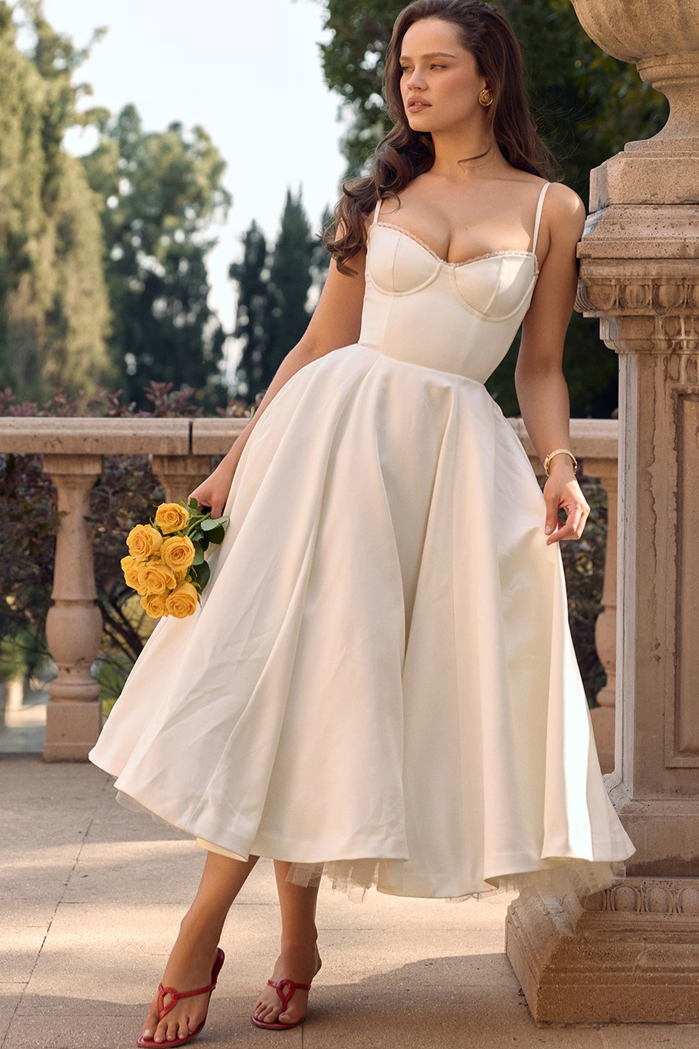 Anna-Berg | Effortless Casual Double-Layer Midi Dress For Everyday