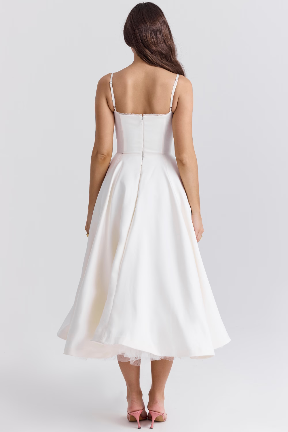 Anna-Berg | Effortless Casual Double-Layer Midi Dress For Everyday