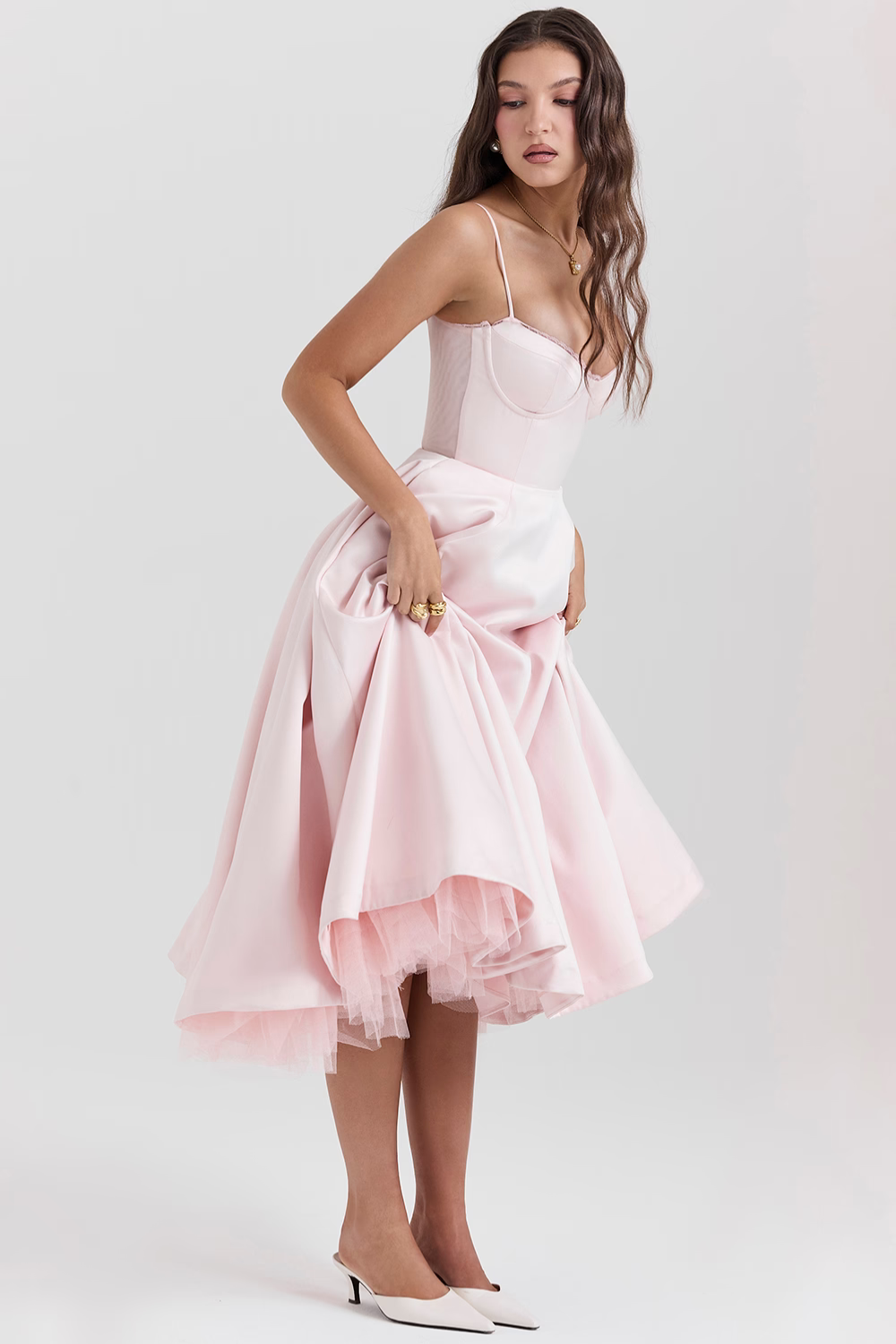 Anna-Berg | Effortless Casual Double-Layer Midi Dress For Everyday