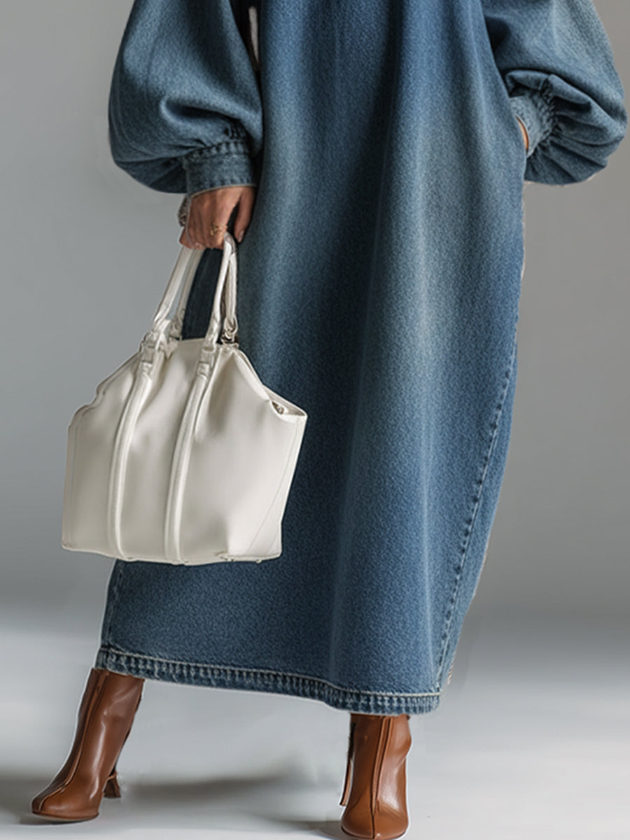 Anna-Berg | Blue Denim Evening Dress