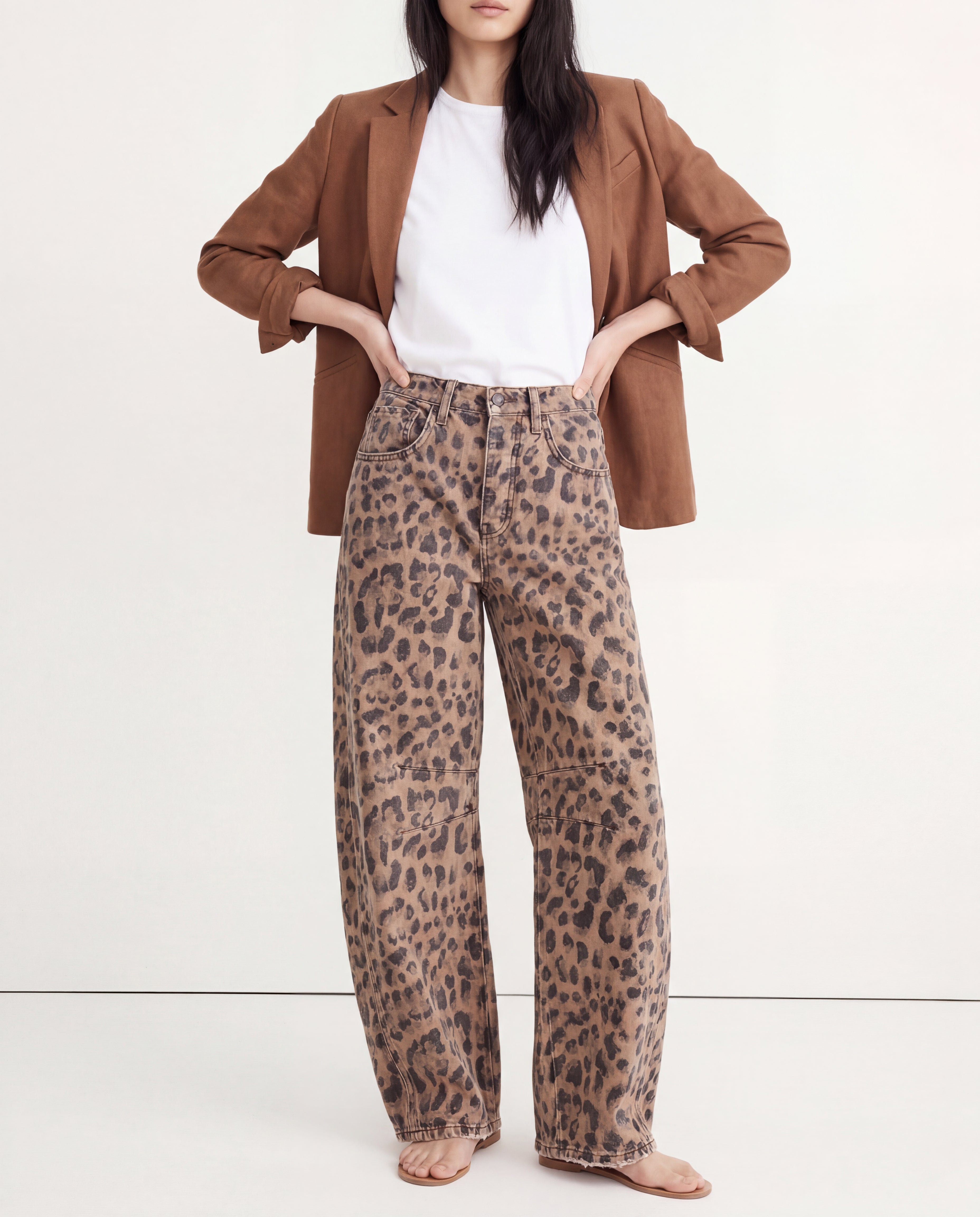 Anna-Berg | Blue Barrel-Leg Denim Jeans