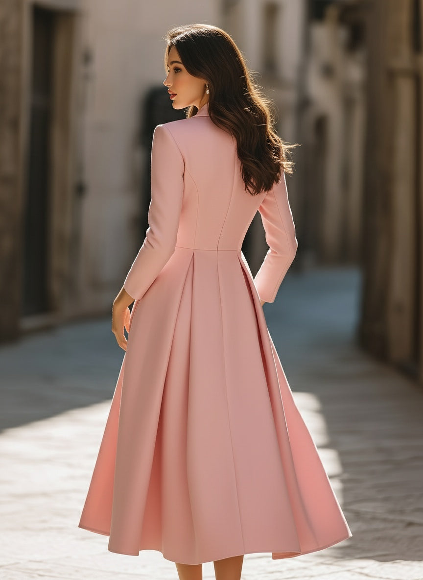 Anna-Berg | Elegant Pleated Blazer Dress