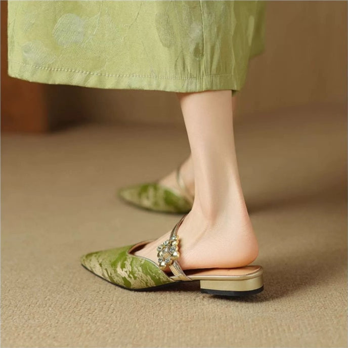 Anna-Berg | Elegant Pointed Toe Heels in Leather