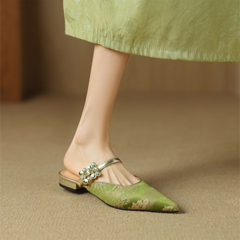 Anna-Berg | Elegant Pointed Toe Heels in Leather