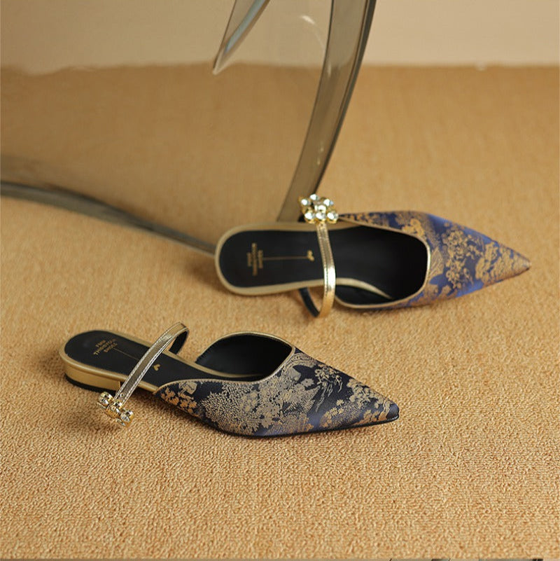 Anna-Berg | Elegant Pointed Toe Heels in Leather