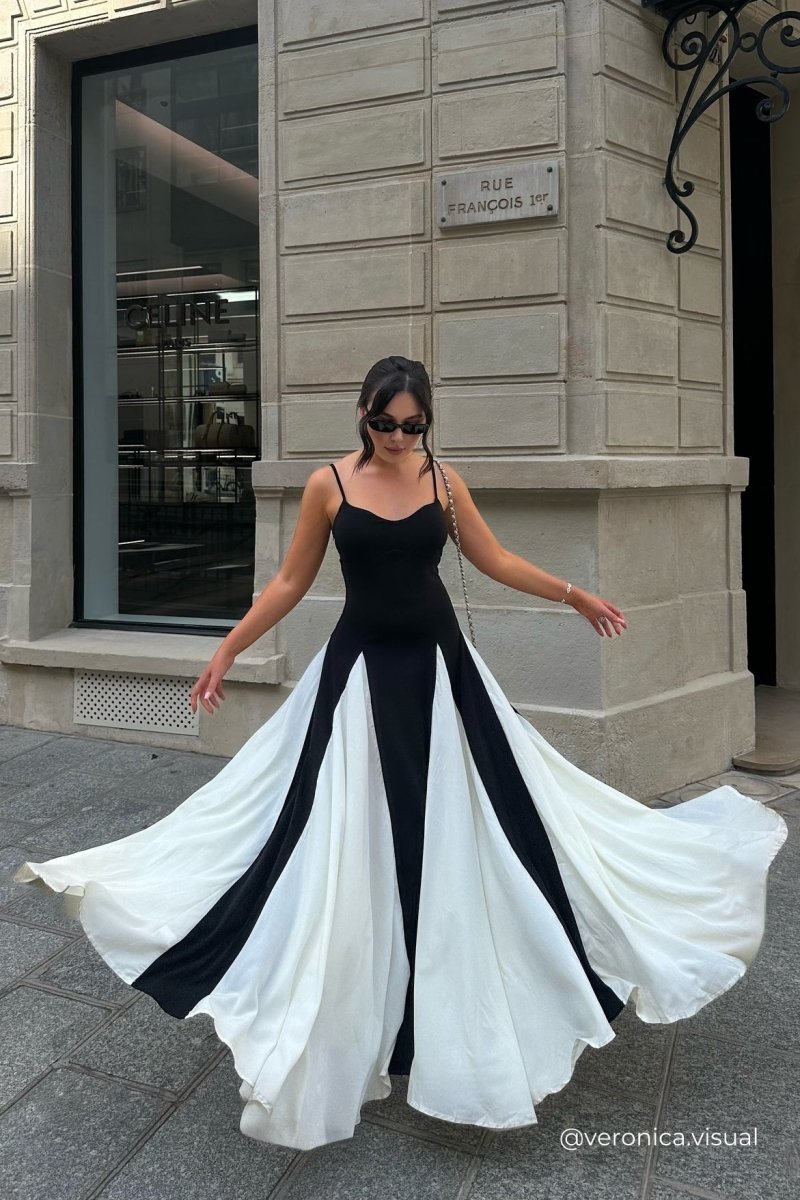 Anna-Berg | Color Block Slip Dress