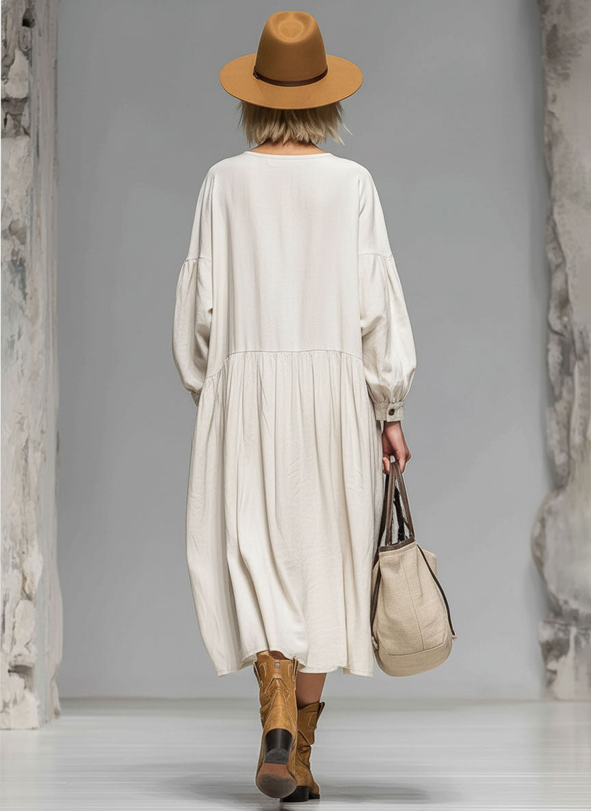 Anna-Berg | Cotton Button-Front Dress