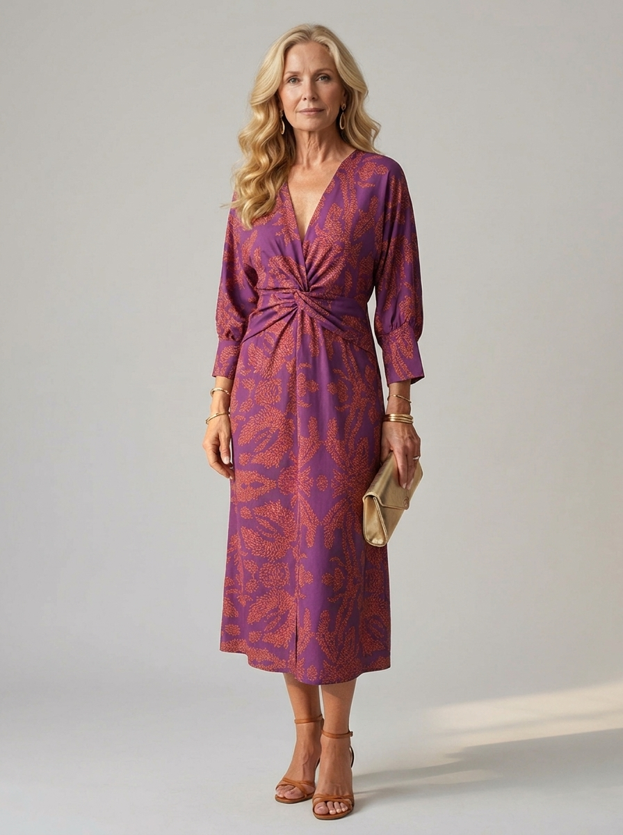 Anna-Berg | Feminine Midi Wrap Dress for Every Occasion