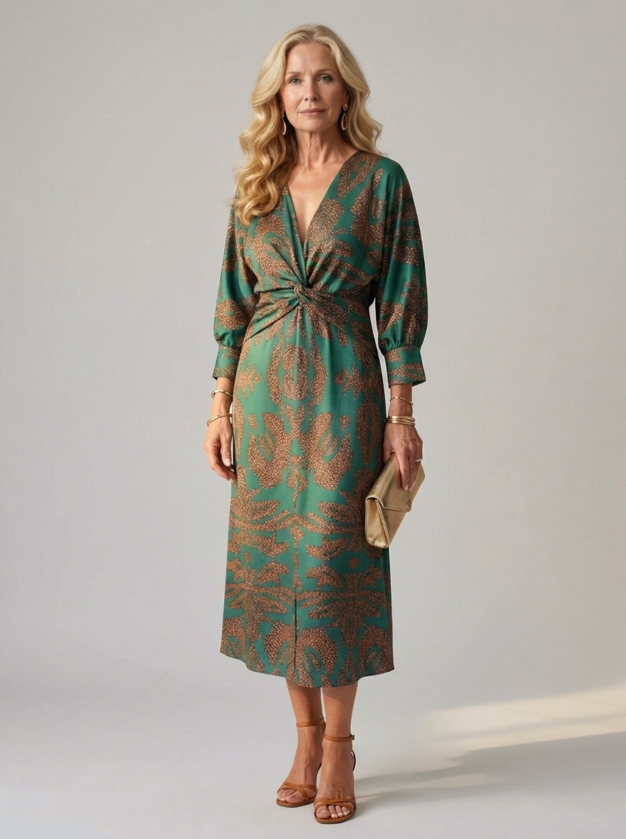 Anna-Berg | Feminine Midi Wrap Dress for Every Occasion