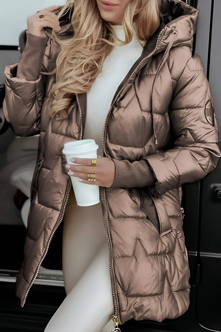 Anna-Berg | Winter Coat with Hood and Padding