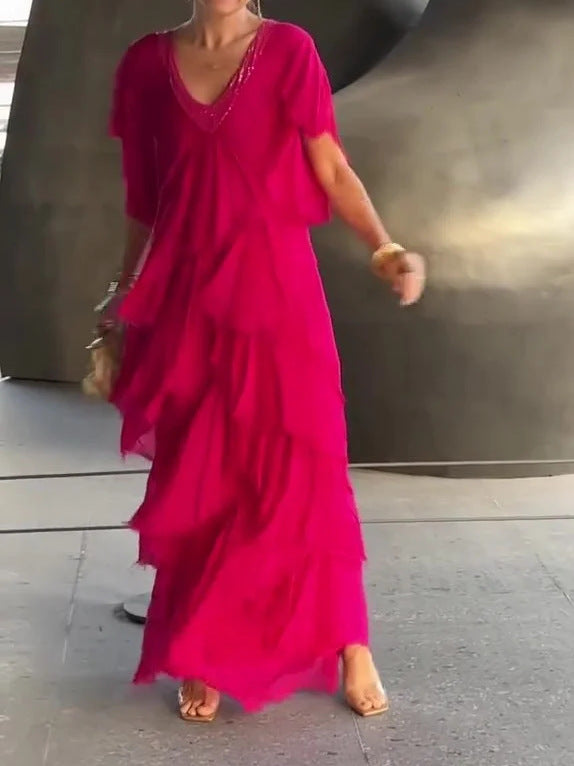 Anna-Berg | Stylish Dress With Flowing Cut in a Flattering Cut