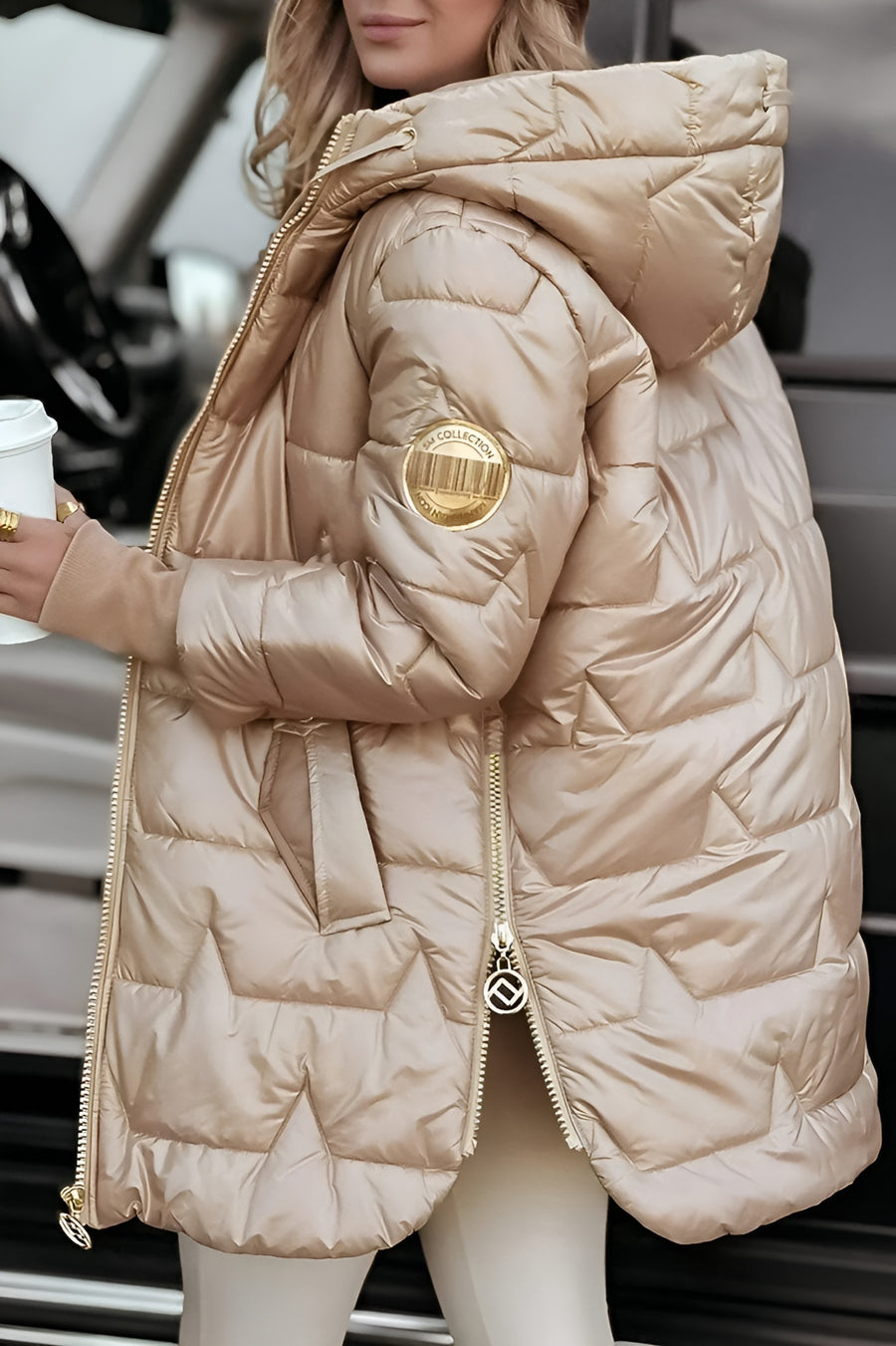 Anna-Berg | Winter Coat with Hood and Padding