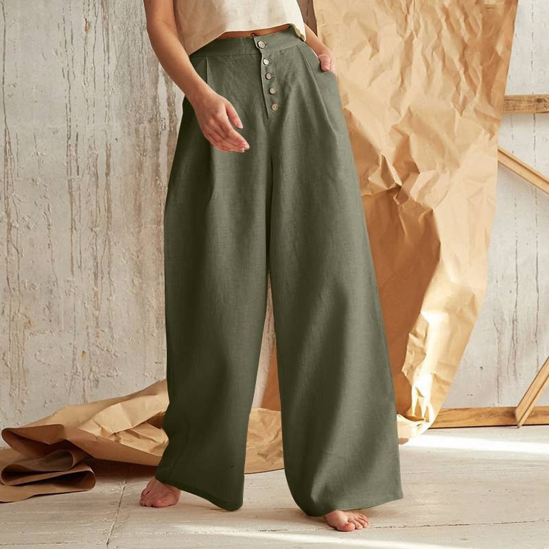 Anna-Berg | Wide-Leg Cotton Pant