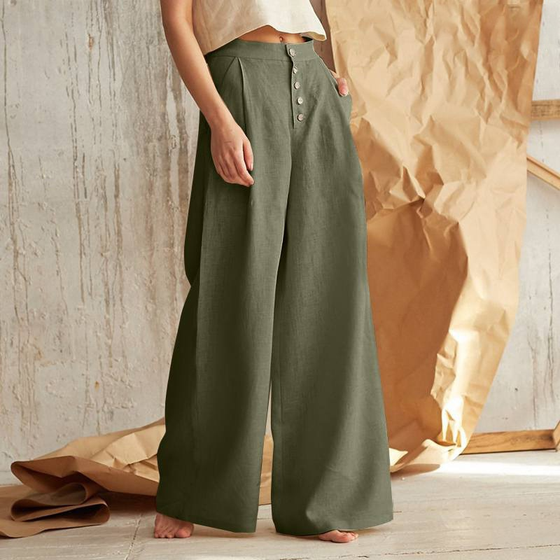 Anna-Berg | Wide-Leg Cotton Pant