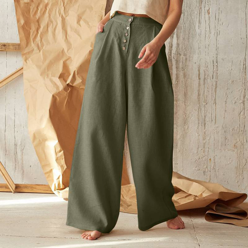 Anna-Berg | Wide-Leg Cotton Pant