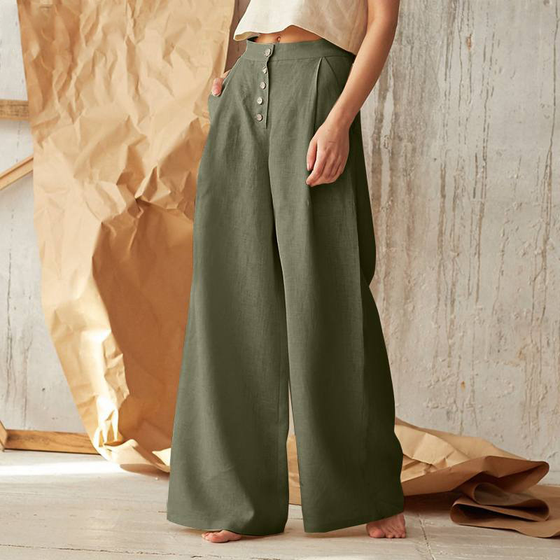 Anna-Berg | Wide-Leg Cotton Pant