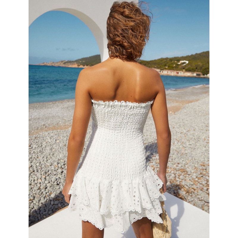 Anna-Berg | Smocked Strapless Mini Dress
