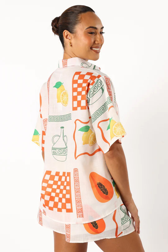 Anna-Berg | Natural Relaxed Fit Linen Two-Piece Set