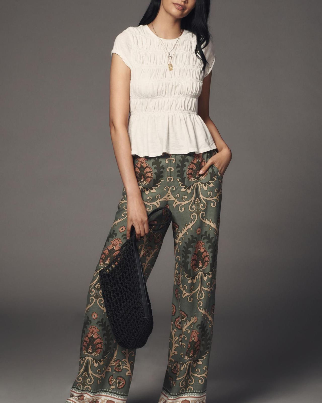 Anna-Berg | Ivory Ruffled Cotton Top