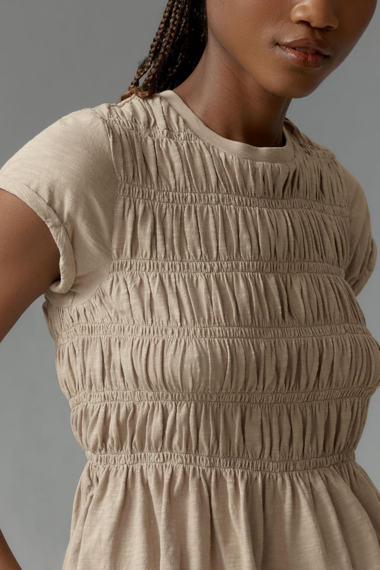 Anna-Berg | Ivory Ruffled Cotton Top