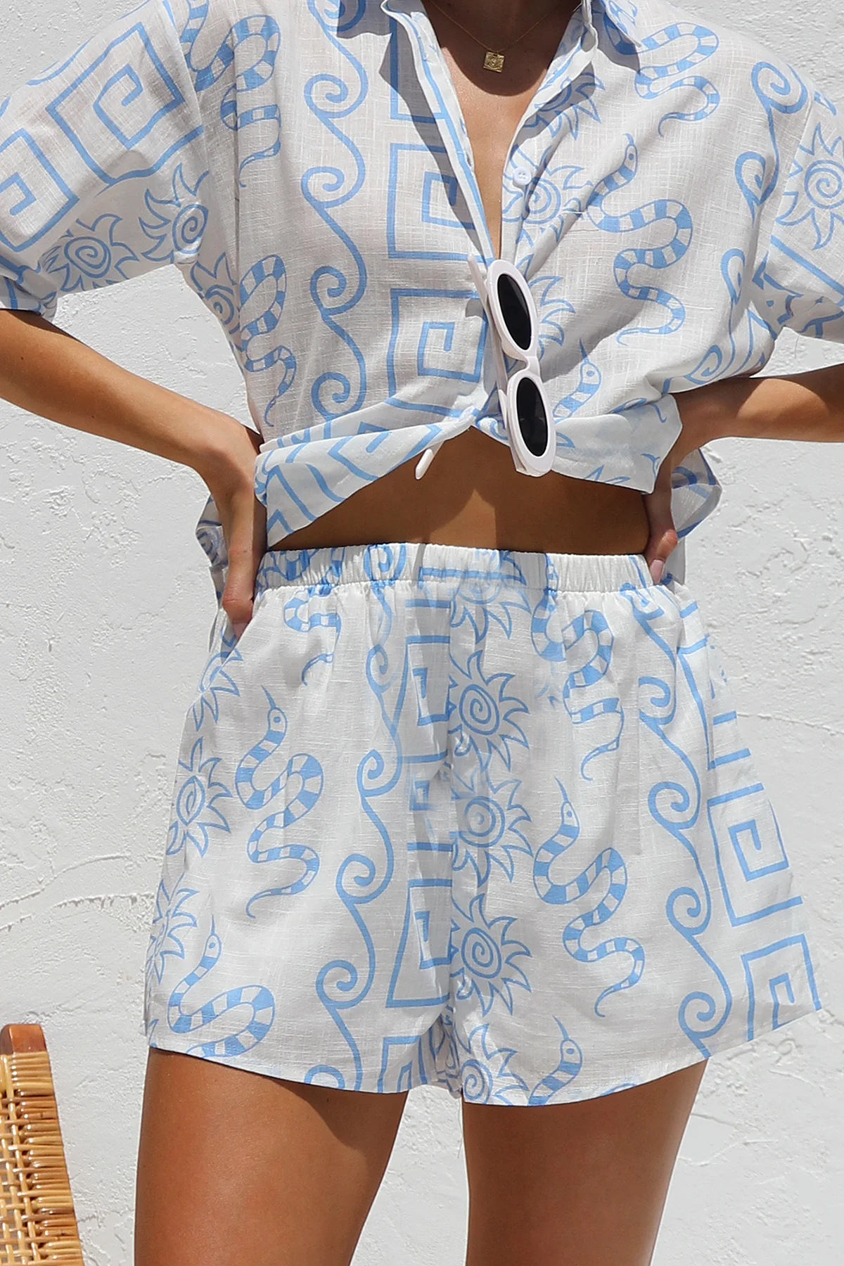 Anna-Berg | Natural Relaxed Fit Linen Two-Piece Set