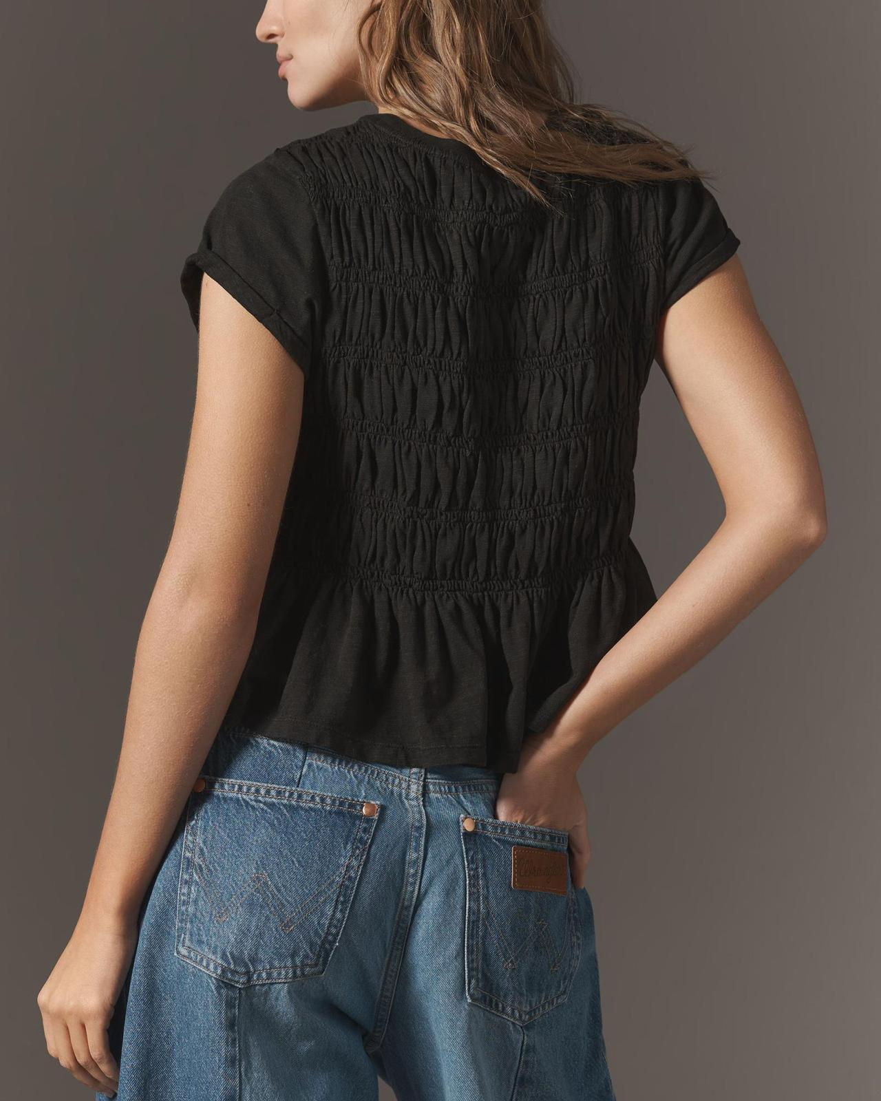 Anna-Berg | Ivory Ruffled Cotton Top