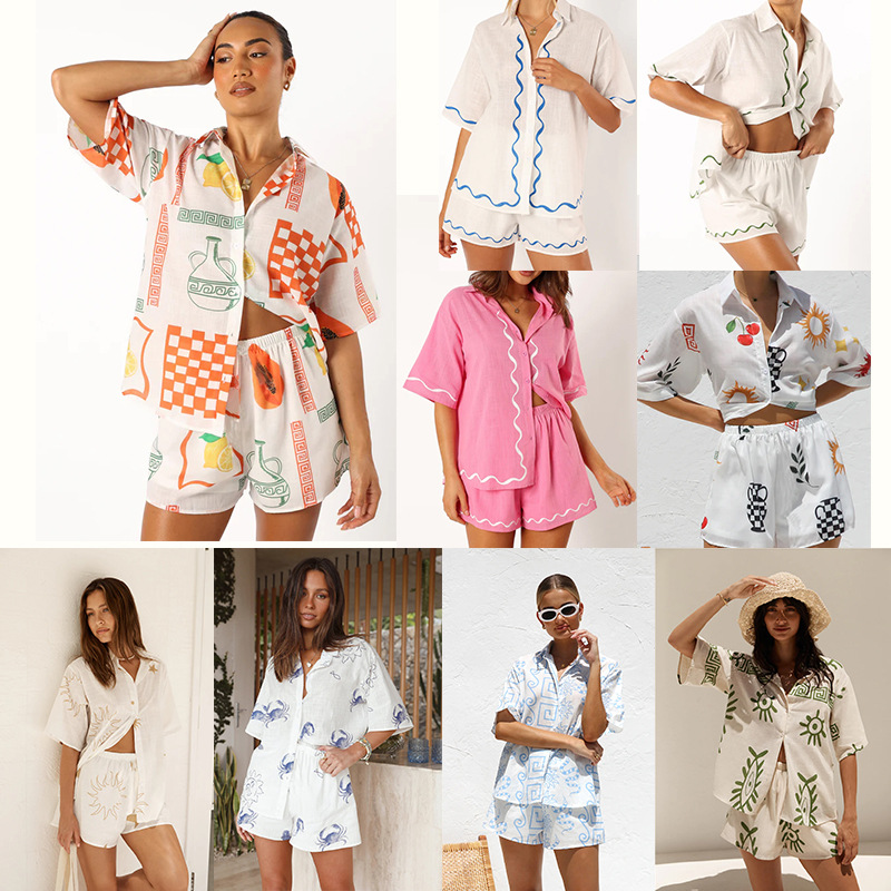 Anna-Berg | Natural Relaxed Fit Linen Two-Piece Set