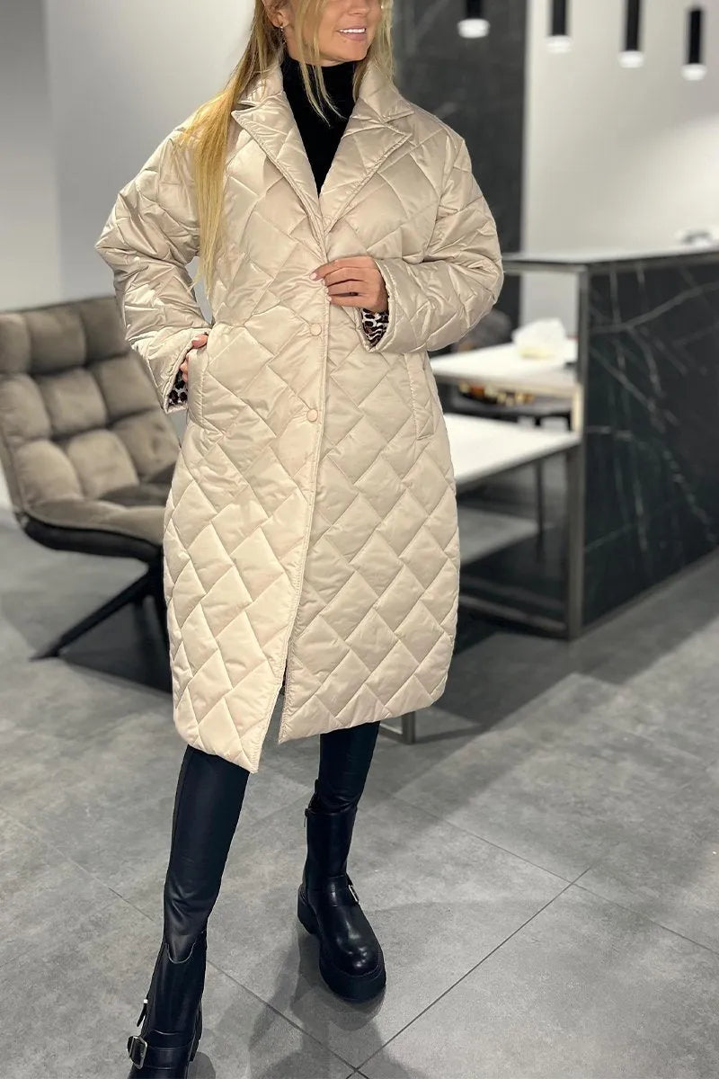 Anna-Berg | Quilted Mid-Length Coat
