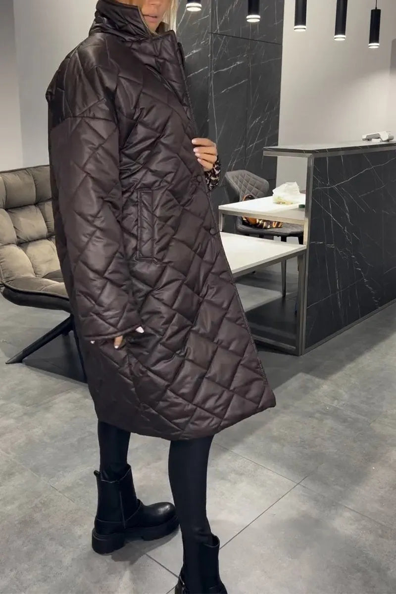 Anna-Berg | Quilted Mid-Length Coat