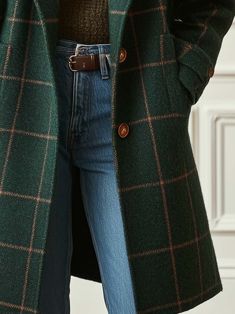 Anna-Berg | Classic Plaid Coat
