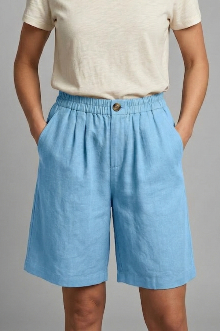 Anna-Berg | Effortless Elastic Waist Relaxed Fit Shorts
