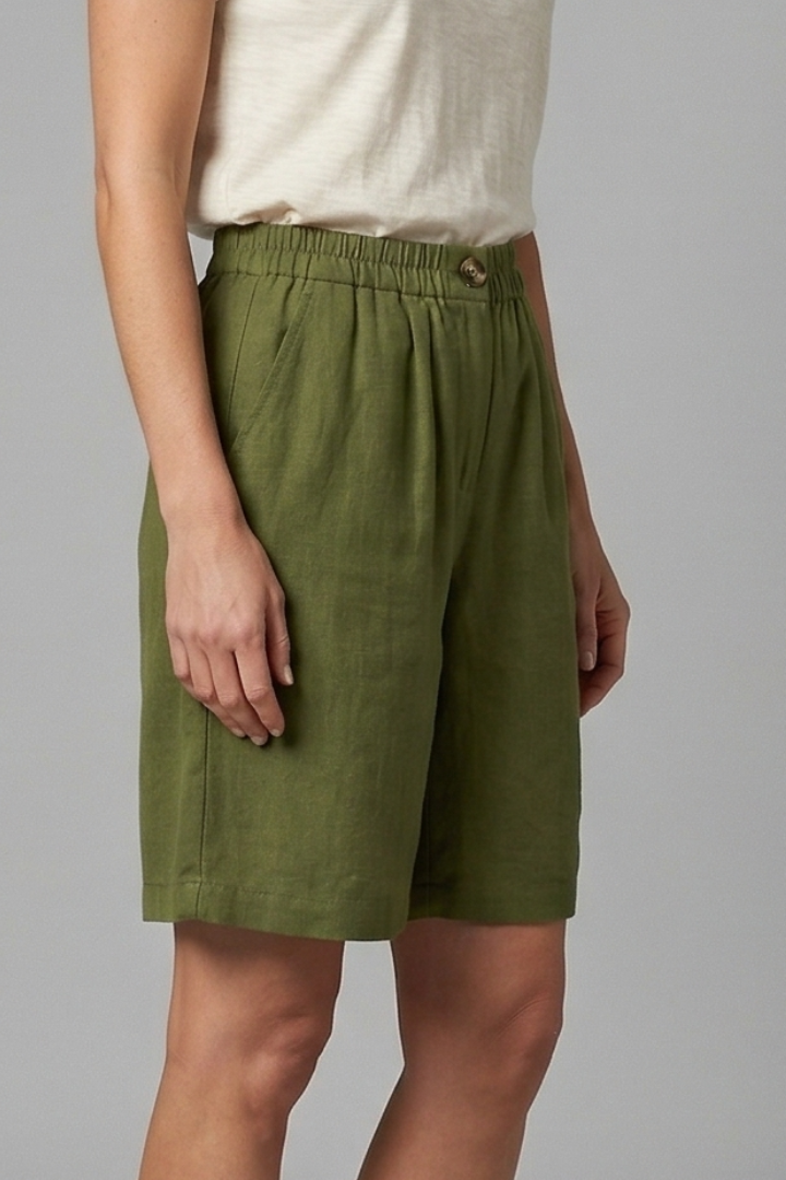 Anna-Berg | Effortless Elastic Waist Relaxed Fit Shorts