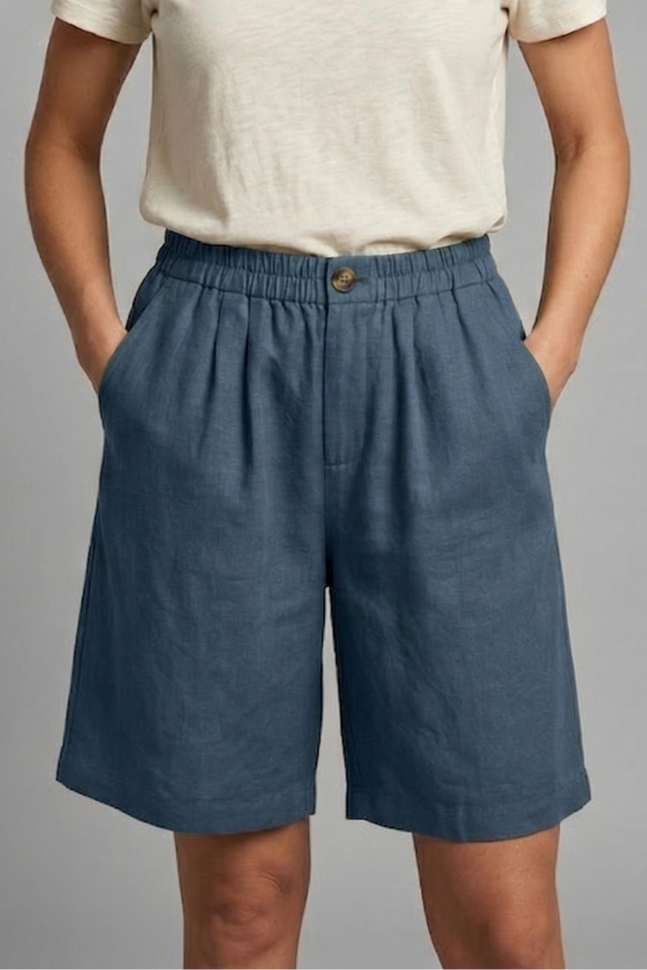 Anna-Berg | Effortless Elastic Waist Relaxed Fit Shorts