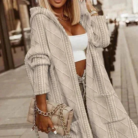 Anna-Berg | Extended Length Hooded Cardigan