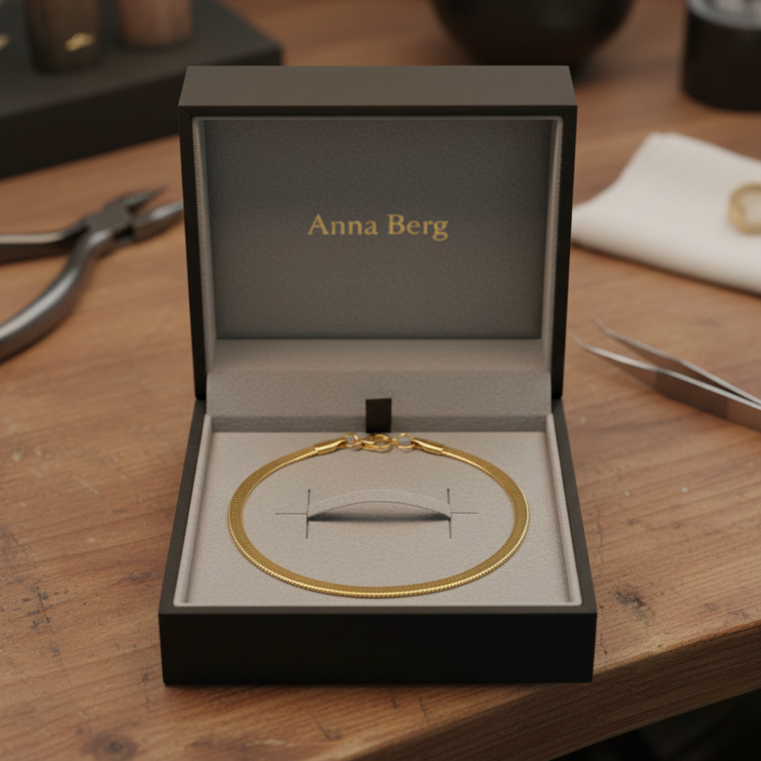 Gold Herringbone Bracelet