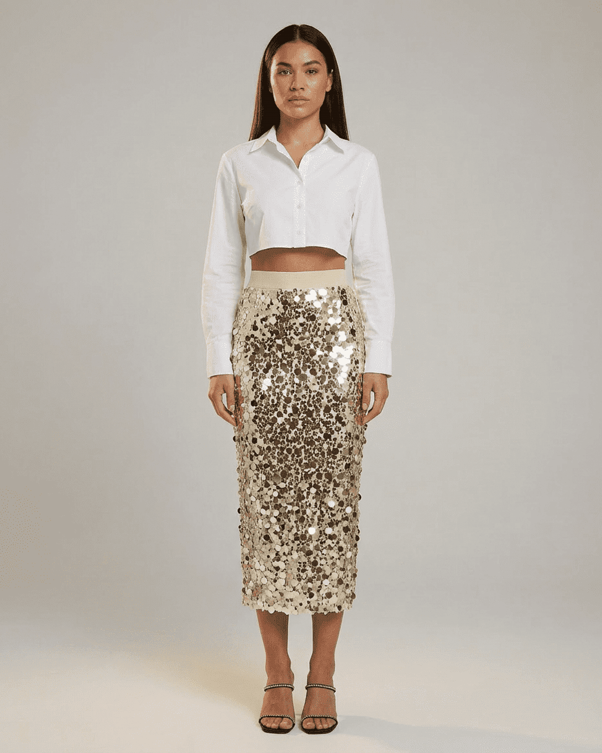 Anna-Berg | Sequin Bodycon Skirt High Waist Dress