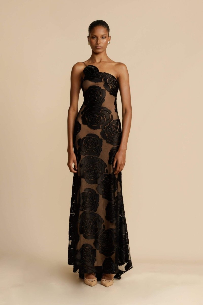 Anna-Berg | Floral Printed One Shoulder Dress