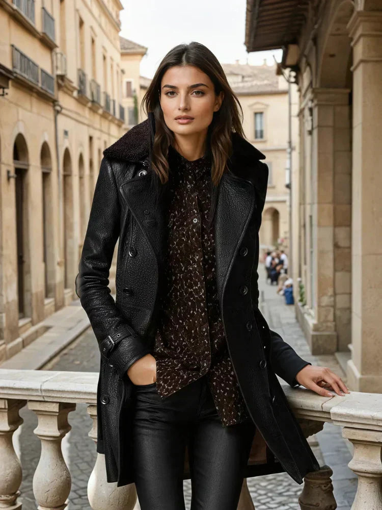 Anna-Berg | Leather Trench Coat