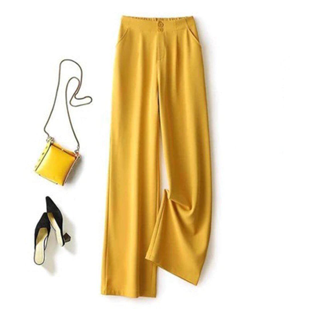 Anna-Berg | Sophisticated High Waisted Wide Leg Pants