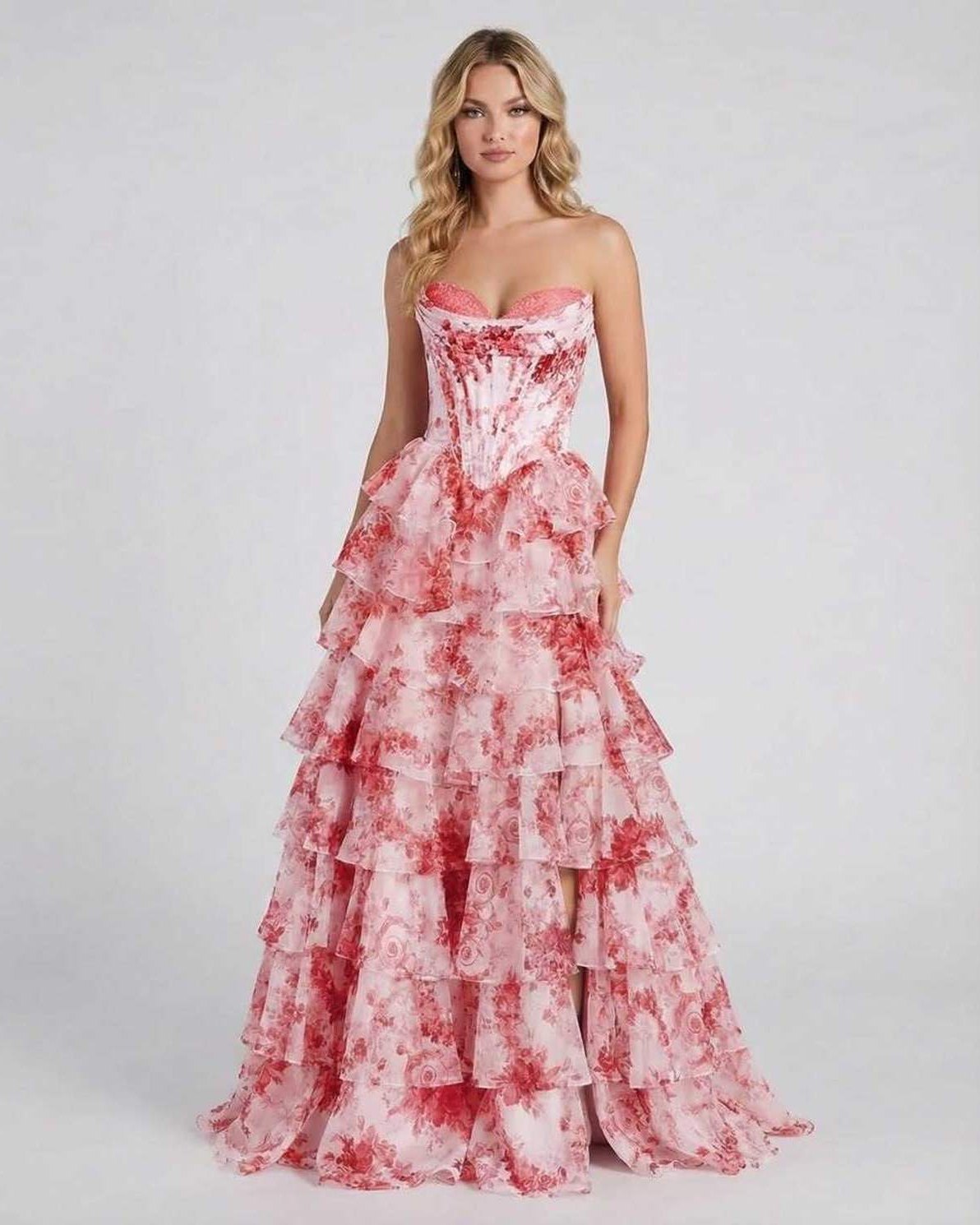 Anna-Berg | Chiffon Strapless Corset Dress