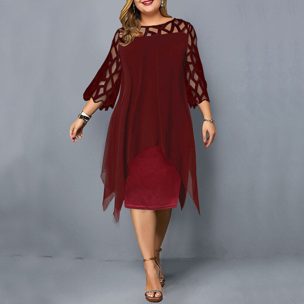 Anna-Berg | Sculpted Airy And Elegant Plus Size Dress Made to Turn Heads