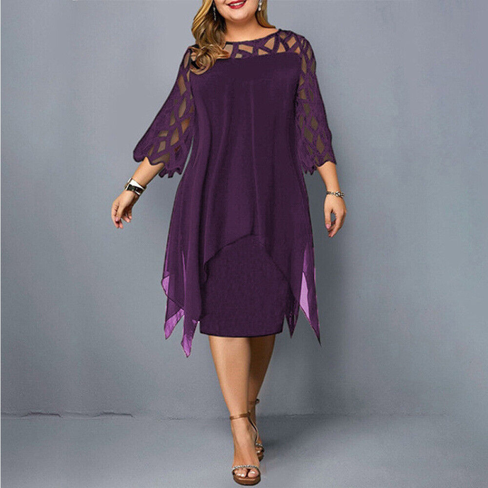 Anna-Berg | Sculpted Airy And Elegant Plus Size Dress Made to Turn Heads