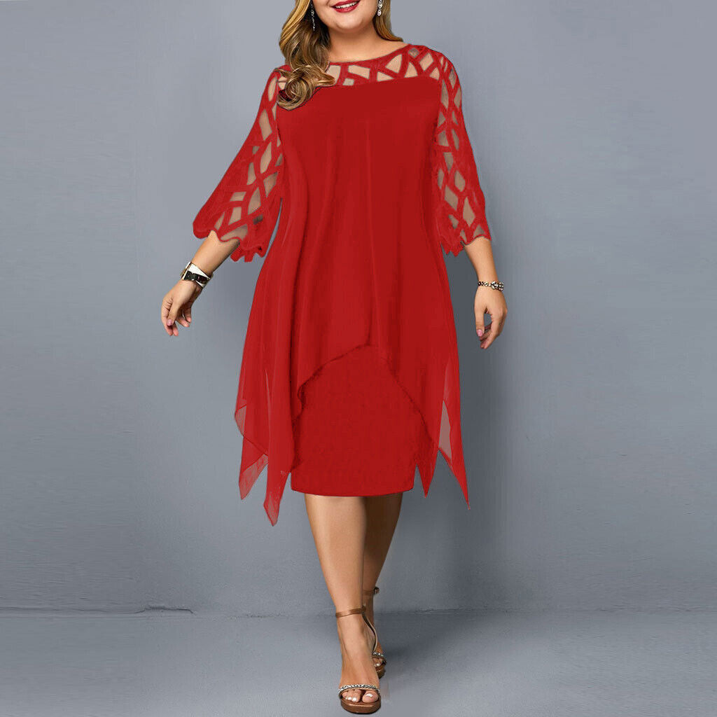 Anna-Berg | Sculpted Airy And Elegant Plus Size Dress Made to Turn Heads