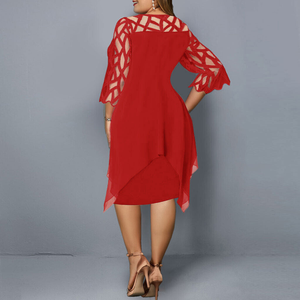 Anna-Berg | Sculpted Airy And Elegant Plus Size Dress Made to Turn Heads