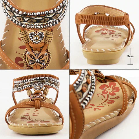 Anna-Berg | Romantic Platform Cushioned Sandals for a Polished Look