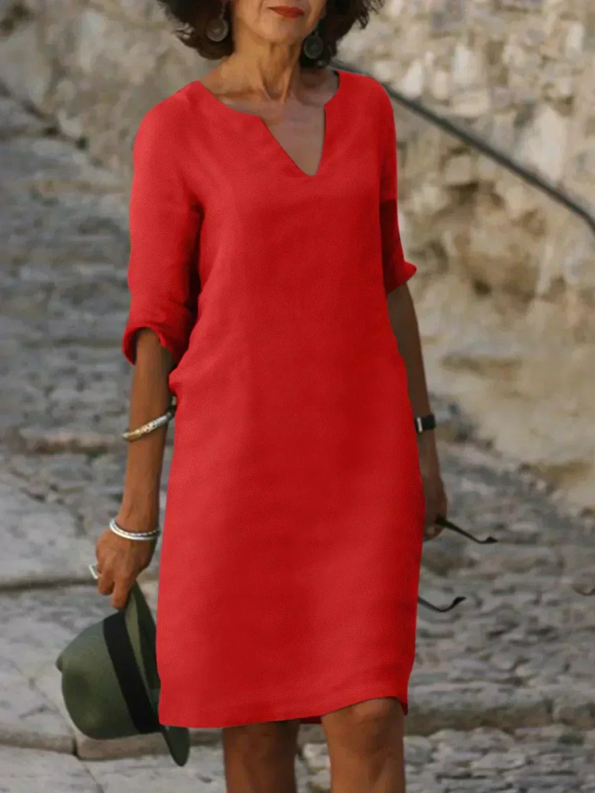 Anna-Berg | Statement Flattering Dress with Graceful Drape