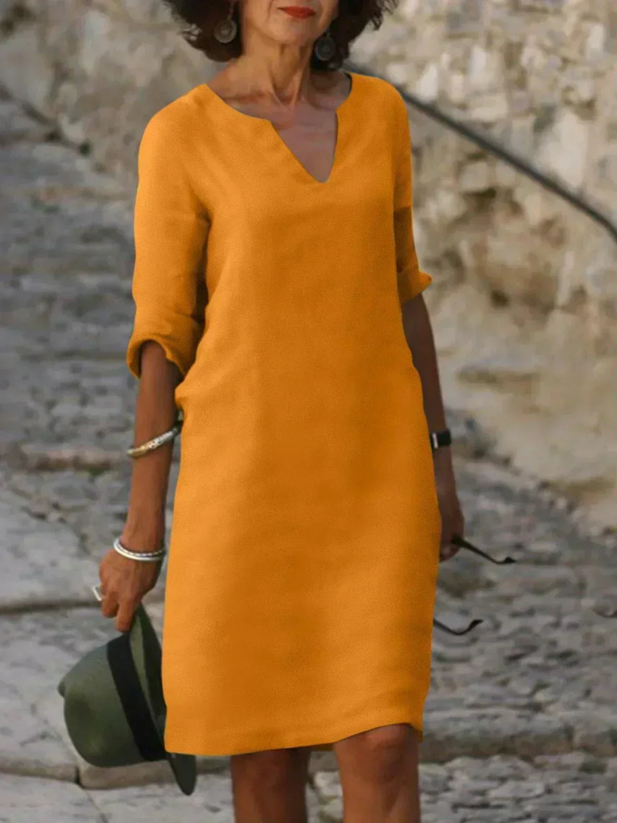 Anna-Berg | Statement Flattering Dress with Graceful Drape